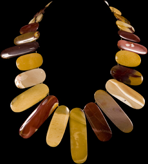 GRADUATED MOOKAITE FINGER NECKLACE