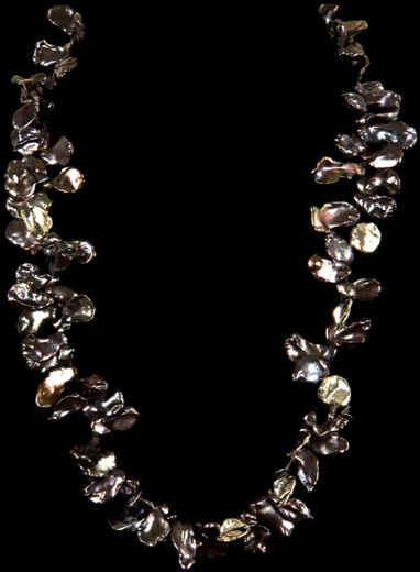 GREY KEISHI PEARL NECKLACE