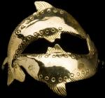 BRASS DOUBLE DOLPHIN CUFF