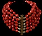 CHINESE RED CORAL BRACELET