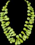 LIME GREEN TURQUOISE  FLIP/ FLOP NECKLACE