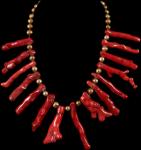 BAROQUE CHINESE CORAL NECKLACE