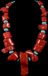 CHINESE CORAL PENDANT NECKLACE