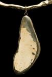 BRASS FEATHER SHAPED PENDANT