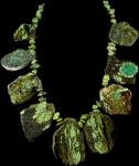 CHINESE GREEN TURQUOISE NECKLACE